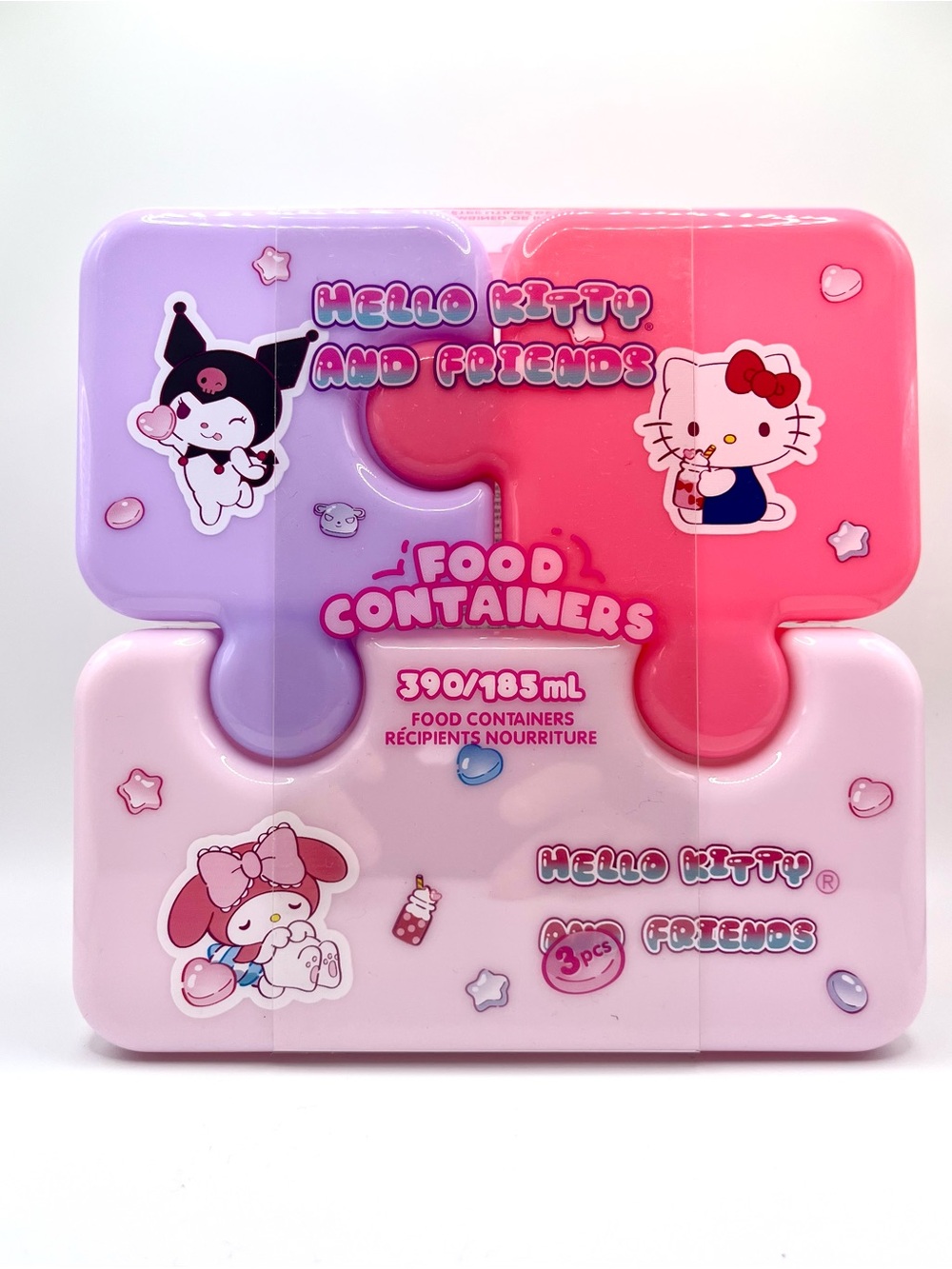 Hello Kitty and Friends Food Containers 3 Pcs